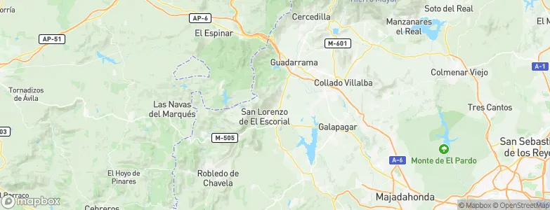San Lorenzo de El Escorial, Spain Map