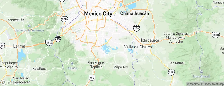 San Lorenzo Tezonco, Mexico Map