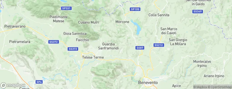 San Lupo, Italy Map