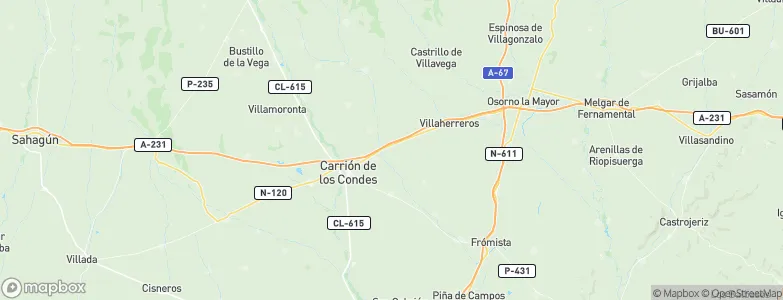San Mamés de Campos, Spain Map