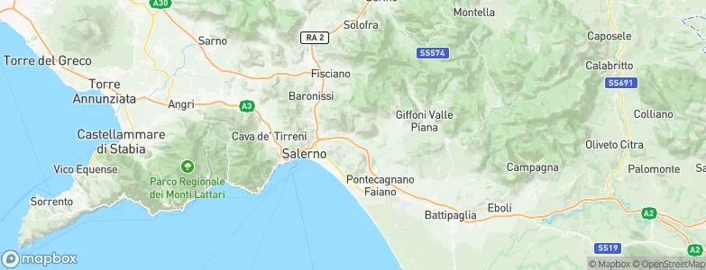 San Mango Piemonte, Italy Map