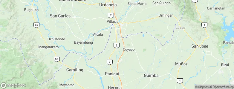 San Manuel, Philippines Map