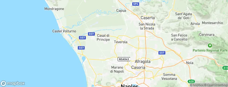San Marcellino, Italy Map