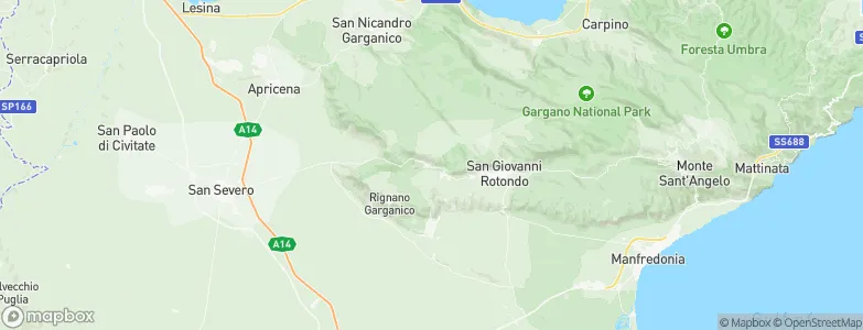 San Marco in Lamis, Italy Map