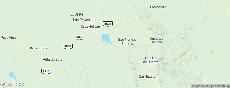 San Marcos Sierra, Argentina Map