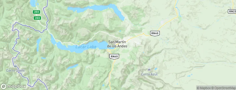 San Martín de los Andes, Argentina Map
