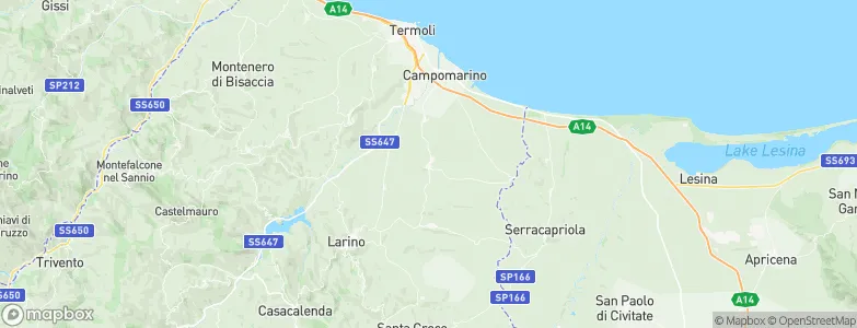 San Martino in Pensilis, Italy Map