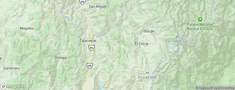San Mateo, Colombia Map