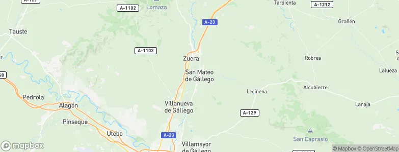 San Mateo de Gállego, Spain Map