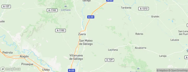 San Mateo de Gállego, Spain Map