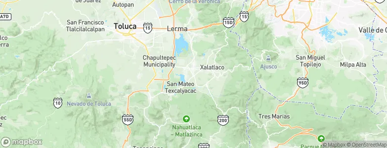 San Mateo Texcalyacac, Mexico Map