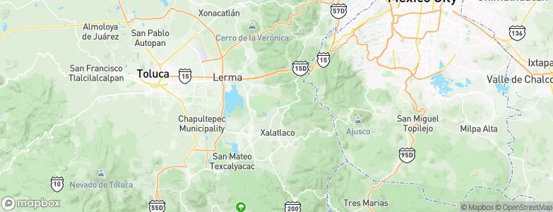 San Miguel Almaya, Mexico Map