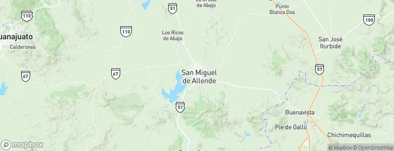 San Miguel de Allende, Mexico Map