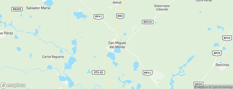San Miguel del Monte, Argentina Map