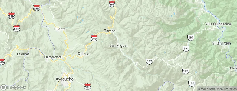 San Miguel, Peru Map