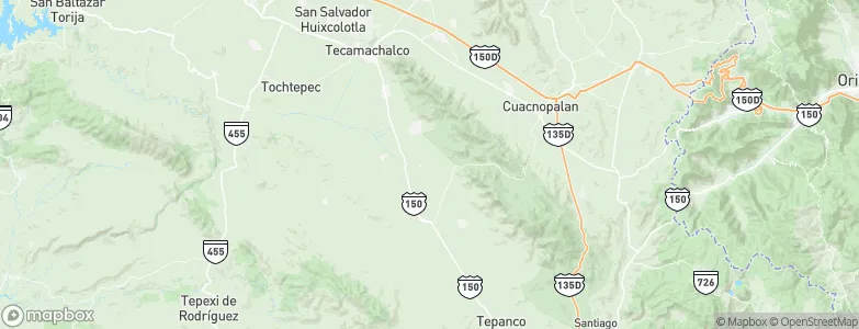 San Miguel Zozutla, Mexico Map
