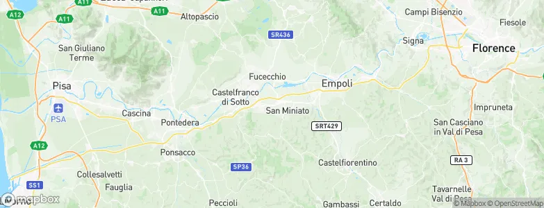 San Miniato Basso, Italy Map
