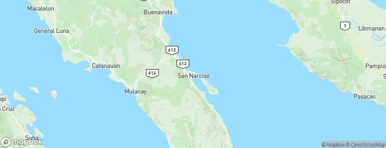 San Narciso, Philippines Map