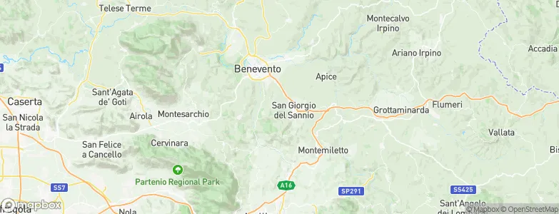 San Nicola Manfredi, Italy Map