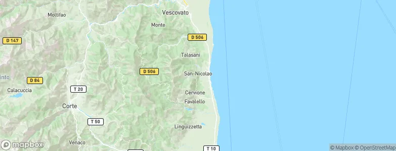 San-Nicolao, France Map