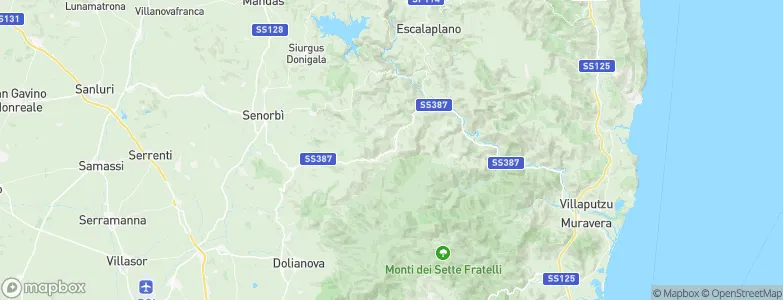 San Nicolò Gerrei, Italy Map