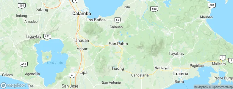 San Pablo City, Philippines Map