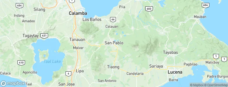 San Pablo City, Philippines Map
