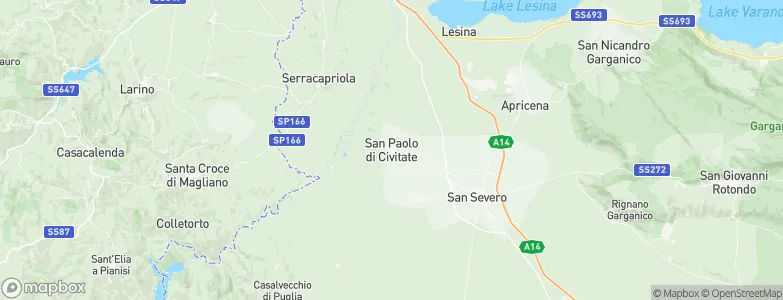 San Paolo di Civitate, Italy Map