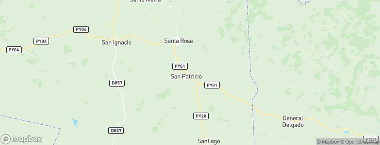 San Patricio, Paraguay Map