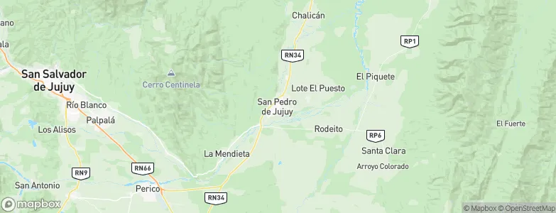San Pedro de Jujuy, Argentina Map