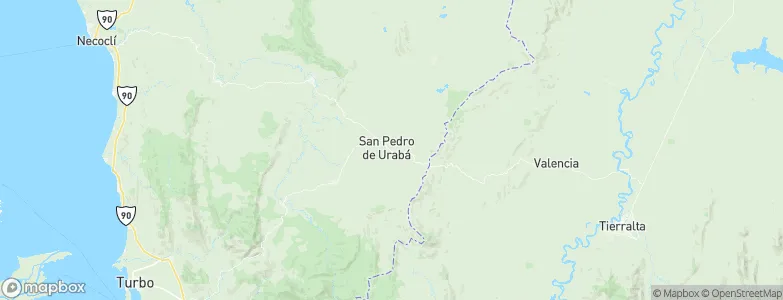 San Pedro de Urabá, Colombia Map