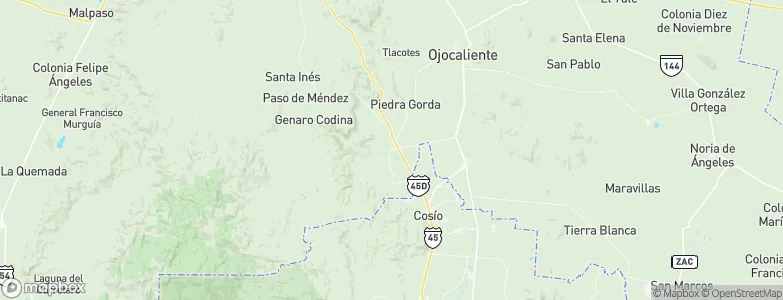 San Pedro Piedra Gorda, Mexico Map