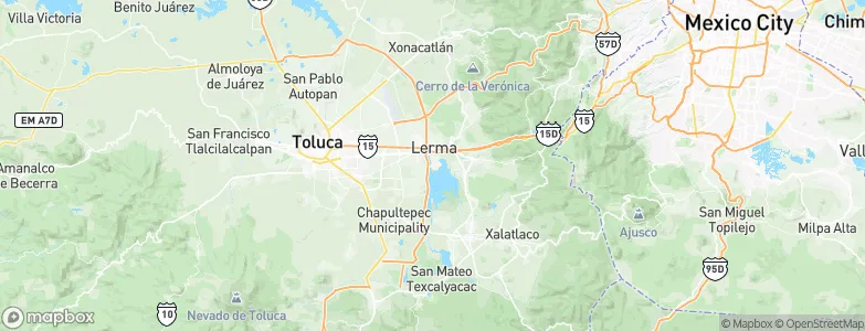 San Pedro Tultepec, Mexico Map