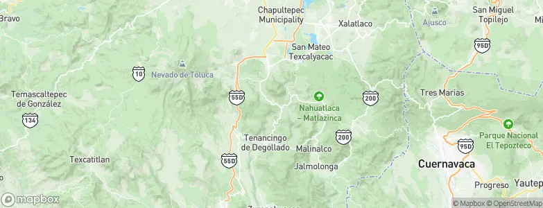 San Pedro Zictepec, Mexico Map