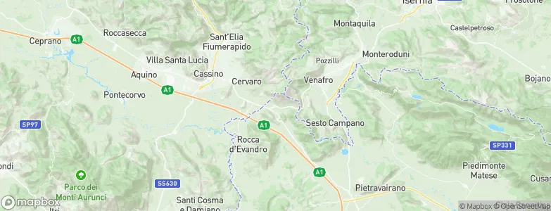 San Pietro Infine, Italy Map