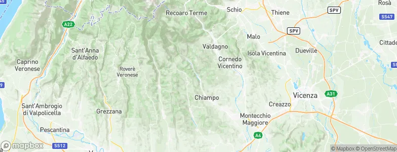San Pietro Mussolino, Italy Map