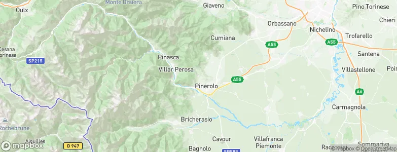 San Pietro Val Lemina, Italy Map