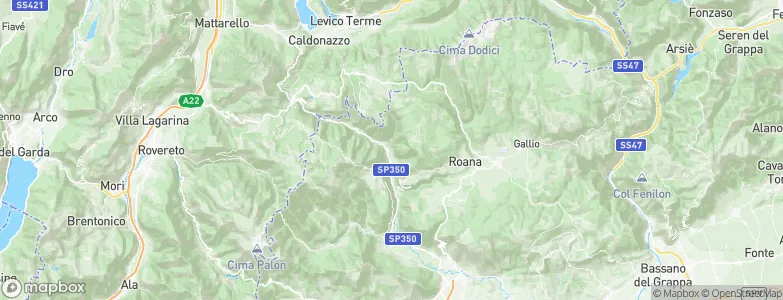 San Pietro Valdastico, Italy Map
