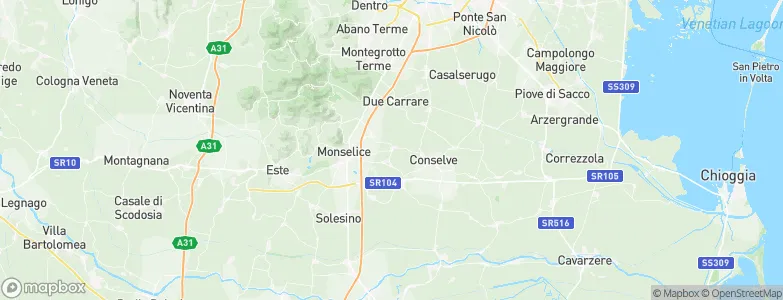 San Pietro Viminario, Italy Map