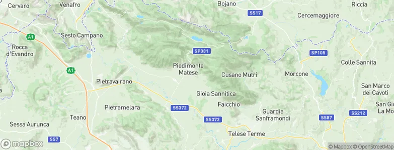 San Potito Sannitico, Italy Map