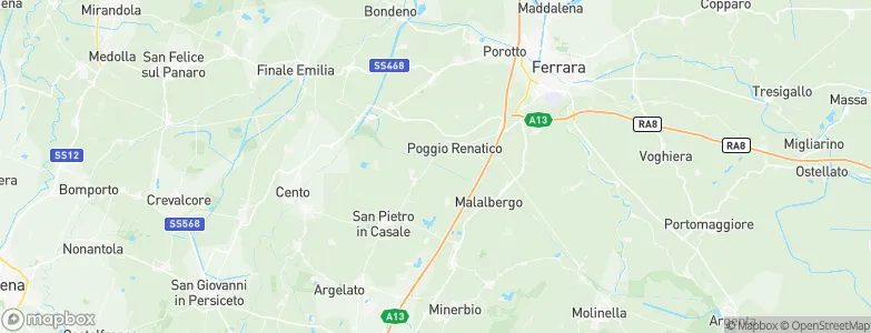 San Prospero, Italy Map