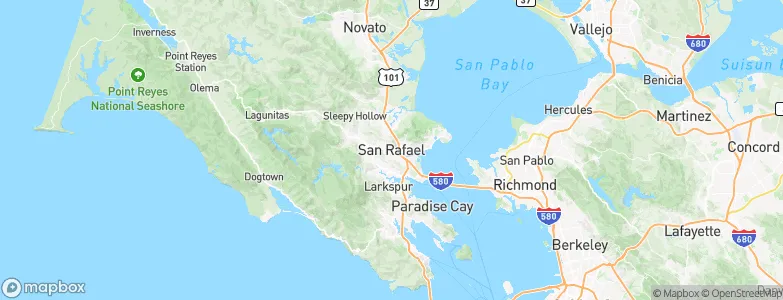 San Rafael, United States Map