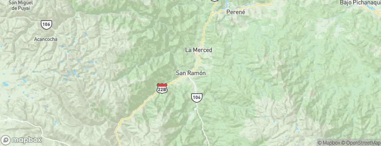 San Ramón, Peru Map