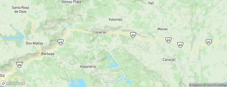 San Roque, Colombia Map