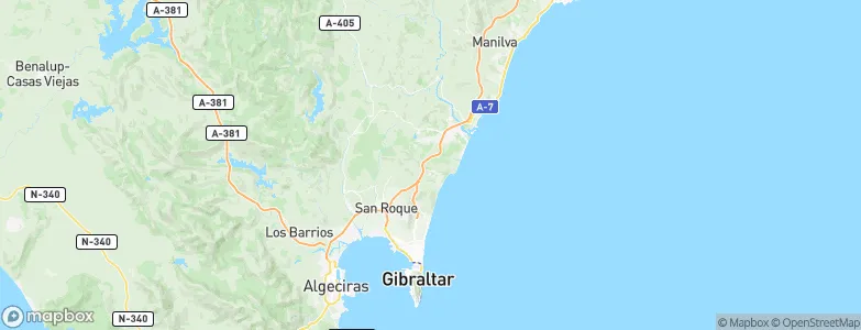 San Roque, Spain Map