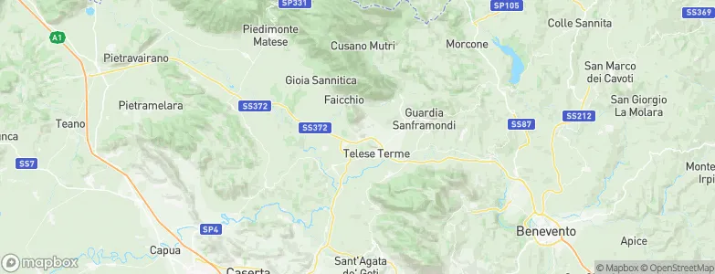 San Salvatore Telesino, Italy Map