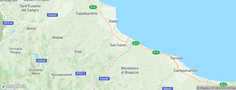 San Salvo, Italy Map