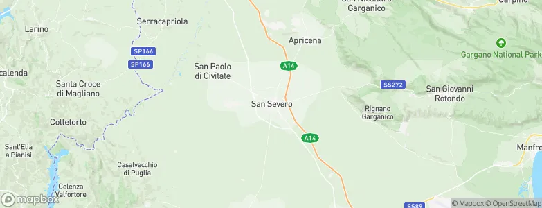San Severo, Italy Map