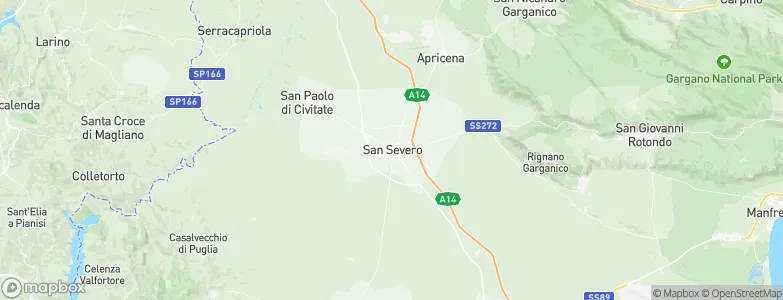 San Severo, Italy Map