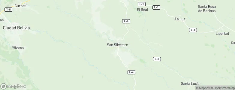 San Silvestre, Venezuela Map